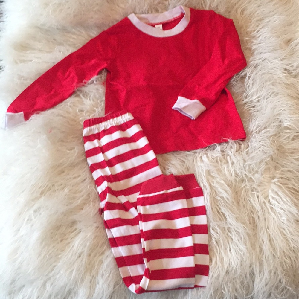 Kids Christmas Stripe PJ Set 3t